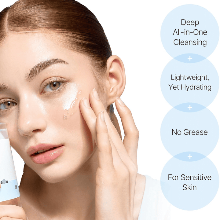 Ansigtsrens fra Round Lab med dybdevirkende cleansing oil, som renser porerne skånsomt uden at efterlade en fedtet hinde