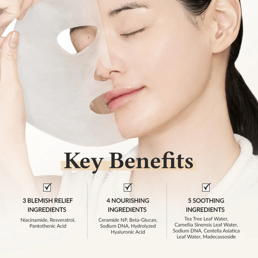 Dr. Althea 345 Relief Cream Mask med niacinamid, resveratrol og ceramid for beroligende, fugtgivende og hudstyrkende effekt