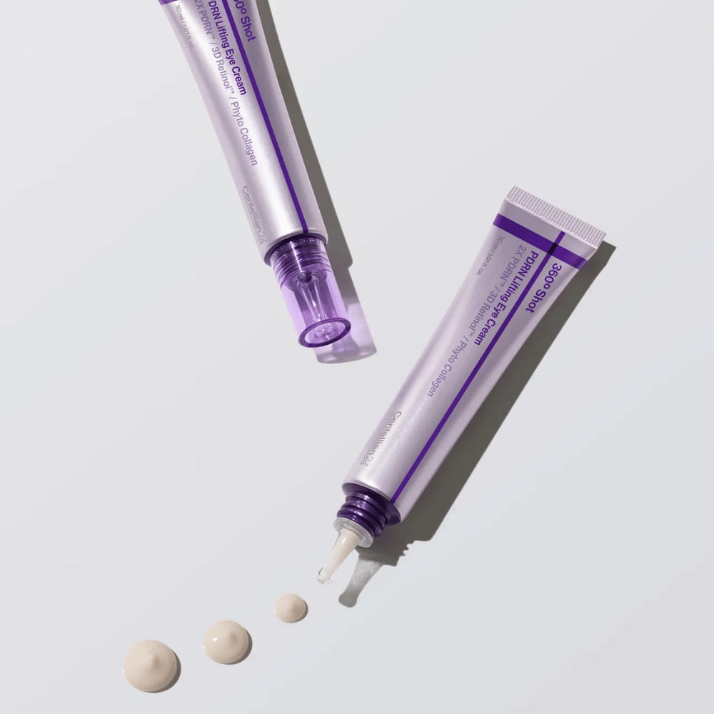 Centellian24 360º Shot PDRN Lifting Eye Cream – koreansk Øjencreme med PDRN og kollagen, der hjælper med at fugte huden omkring øjnene og forbedre hudens elasticitet.