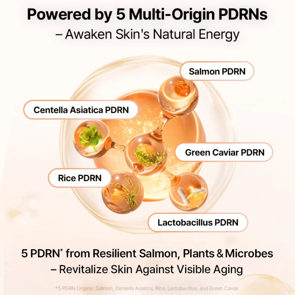 COSRX 5 PDRN B5 Vital Soothing Toner med multi-origin PDRN fra laks, centella, ris, lactobacillus og grøn kaviar