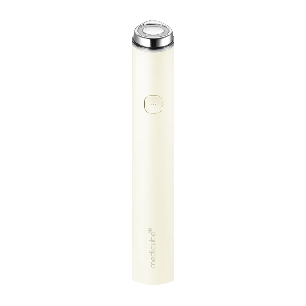 medicube AGE-R Booster Pro Mini Plus Beige elektrisk hudplejeenhed til forbedret absorption og hudfornyelse