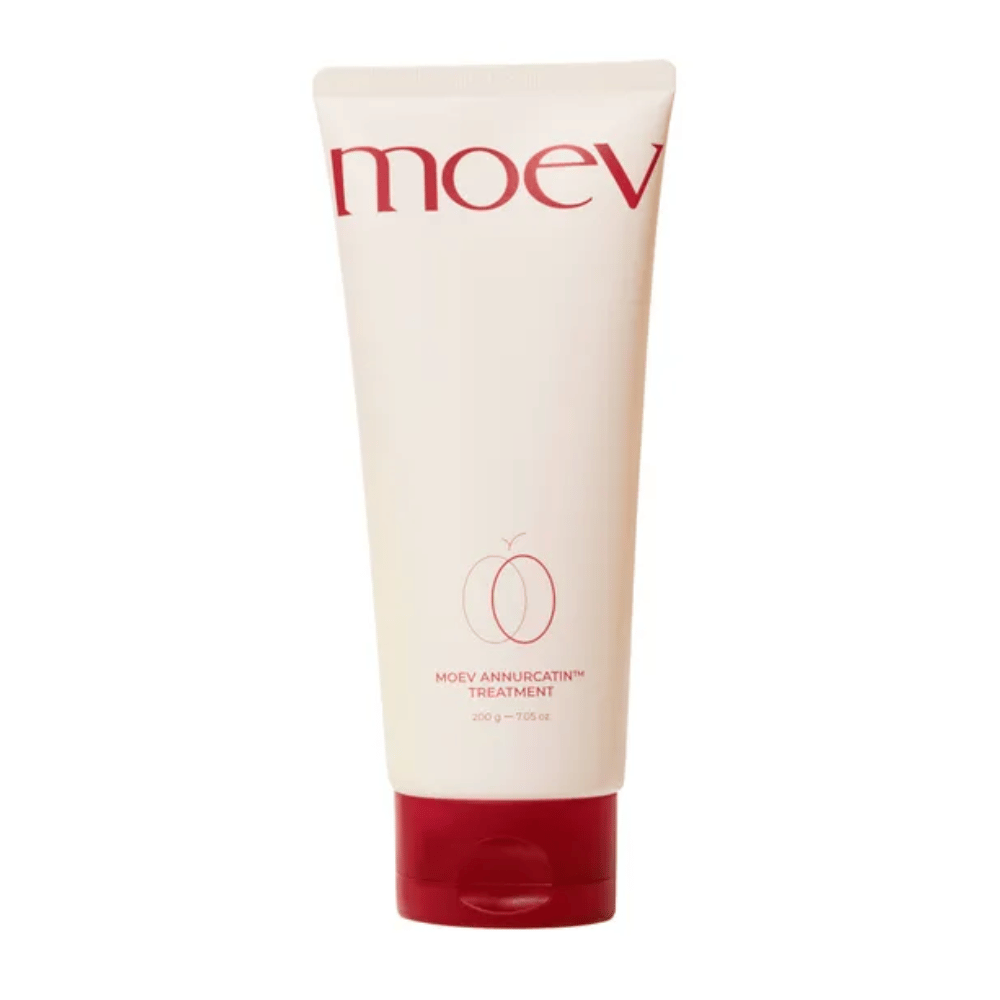MOEV Annurcatin Treatment 200g – en dybdeplejende hårkur med Annurca-æble, biotin og koffein, der styrker, fugter og giver håret glans og modstandskraft.