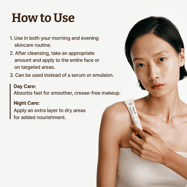 Anvendelse af Dr. Reju-All PDRN Rejuvenating Cream – dag- og natcreme som beroliger og fugter huden