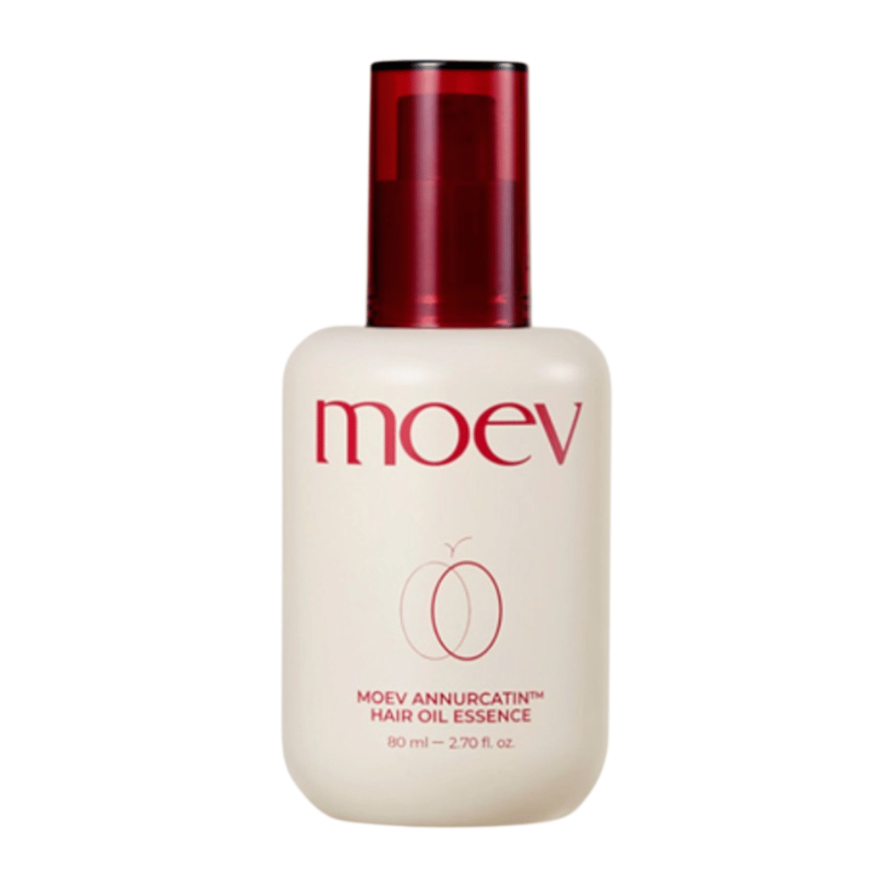 MOEV Annurcatin Hair Oil Essence 80ml – let hårolie med biotin og Annurca-æble der styrker, fugter og giver håret naturlig glans uden at tynge.
