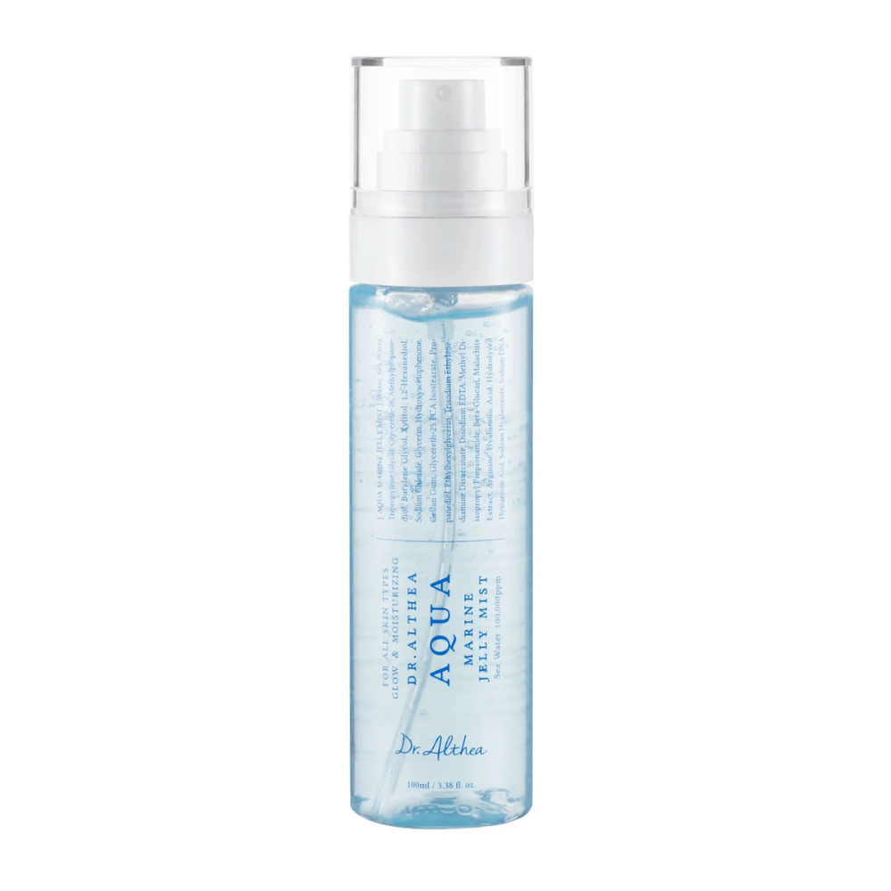 Produktbillede af Dr. Althea Aqua Marine Jelly Mist med transparent emballage og jelly-baseret formel