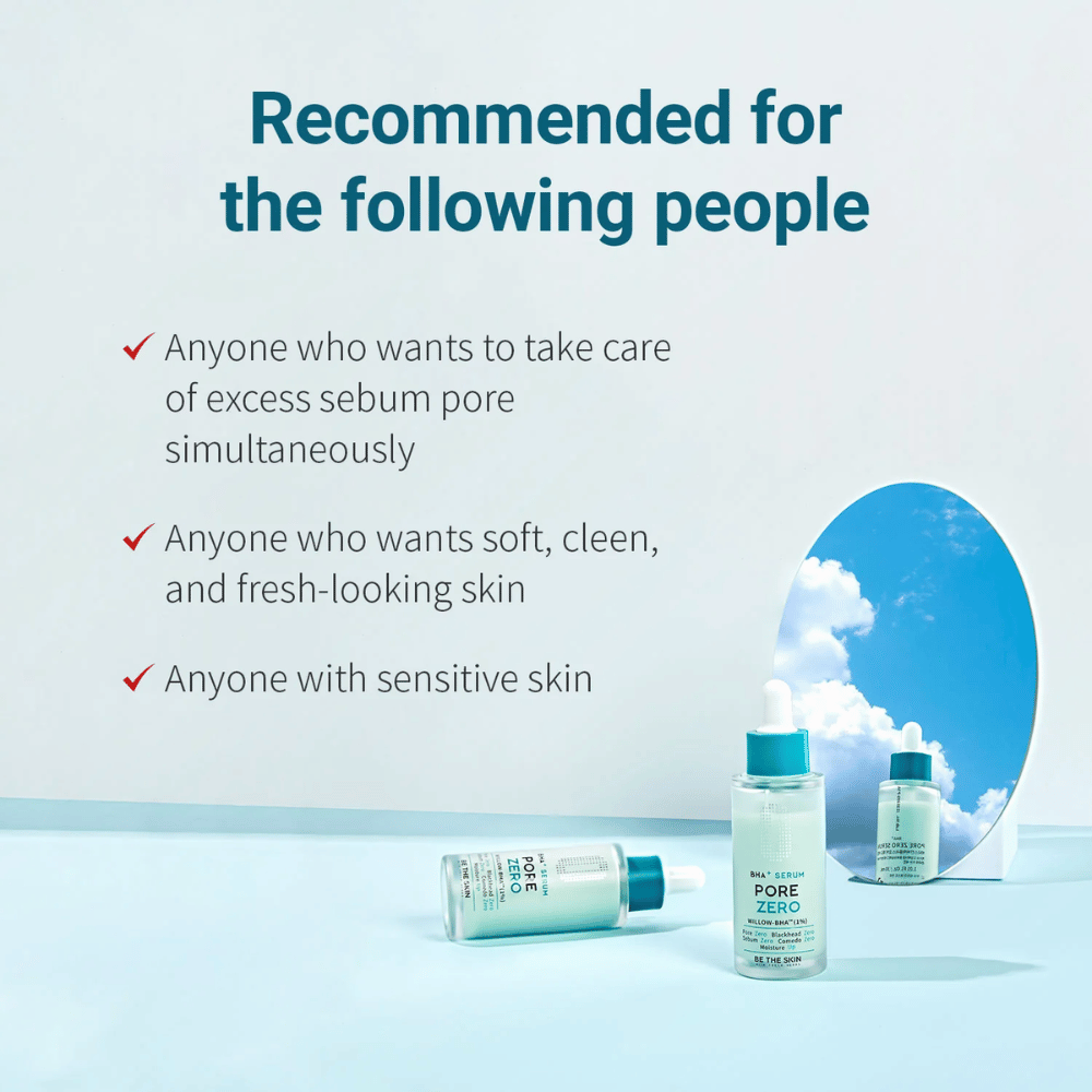 Be The Skin BHA+ Pore Zero Serum til fedtet, følsom hud og forstørrede porer