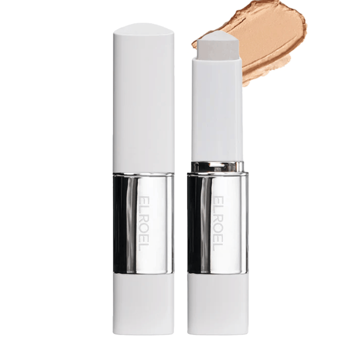 ELROEL Blanc Cover Cream Stick concealer i dyb nuance med høj dækning og blød, hudnær finish.