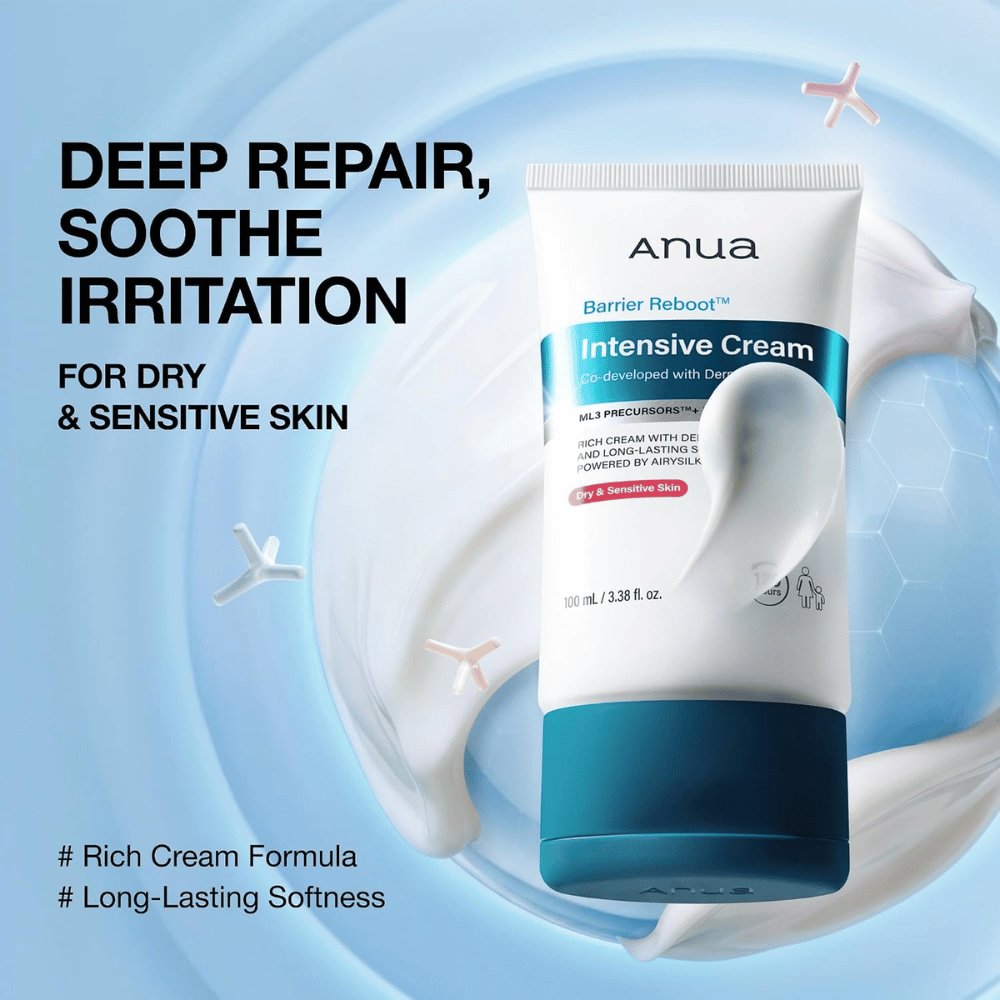 4. Anua Barrier Reboot Intensive Cream – intensivt fugtgivende ansigtscreme til tør og sensitiv hud