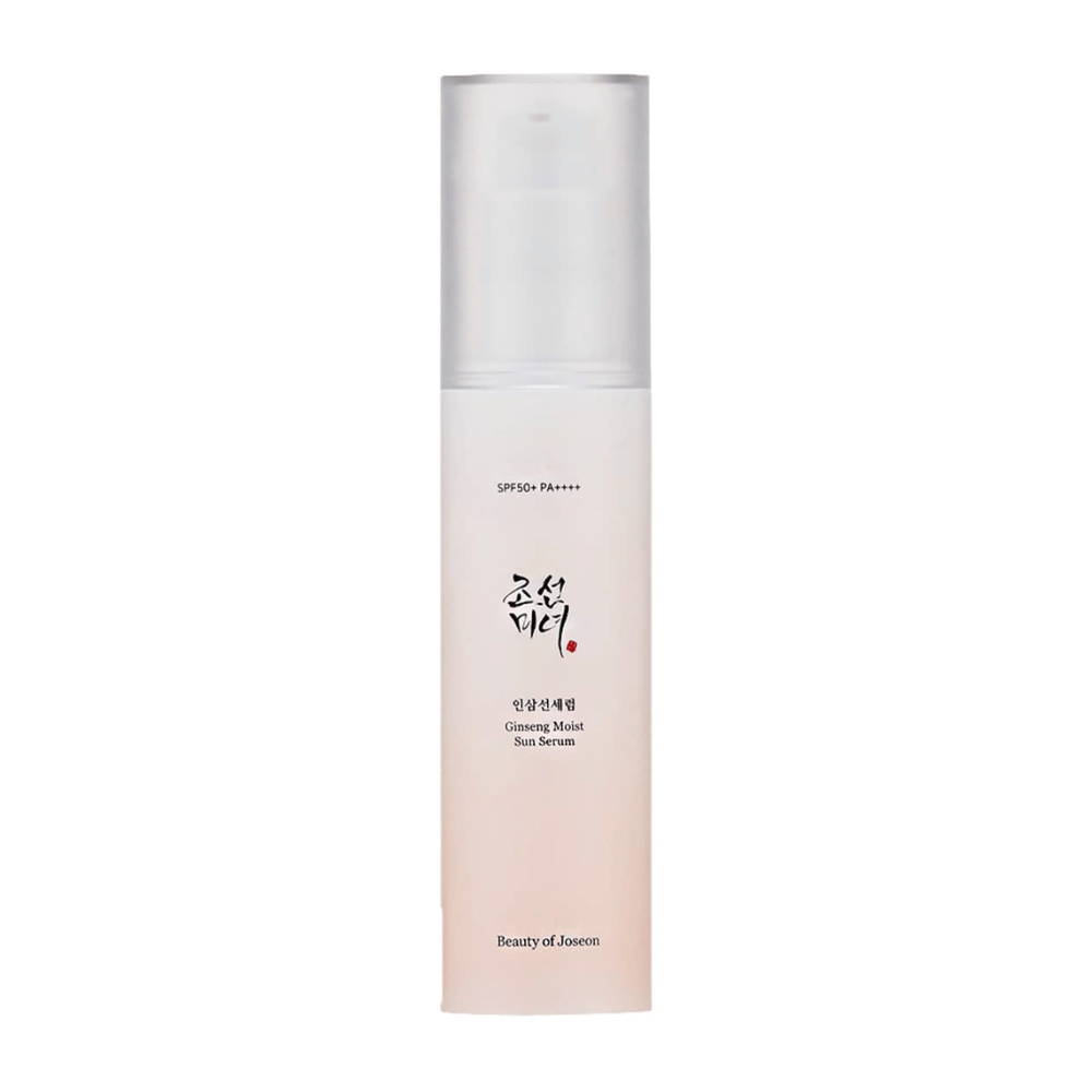 Koreanske hudplejefordele møder SPF 50+ PA++++ i Beauty of Joseon Ginseng Moist Sun Serum.