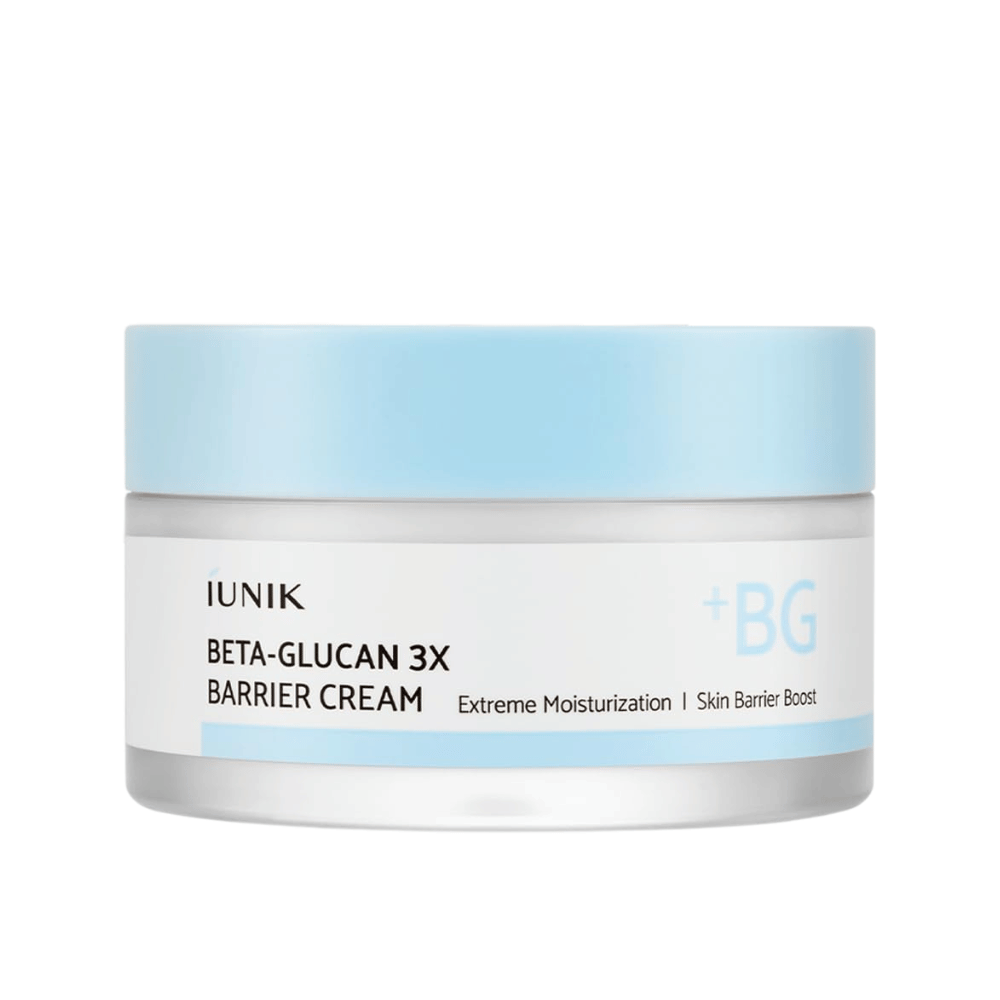 iUNIK Beta-Glucan 3X Barrier Cream fugtgivende ansigtscreme med beta-glucan til tør, sensitiv og fugtfattig hud produktbillede