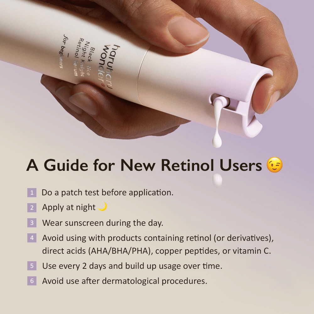 Haruharu Wonder Black Rice Night Knight Retinol Serum – guide til nye retinolbrugere