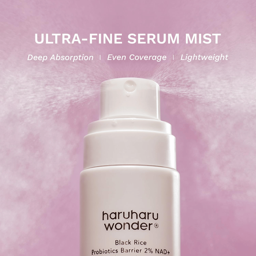 Haruharu Wonder Black Rice Probiotics Barrier 2% NAD+ Serum Mist – ultrafin fugtgivende serum mist