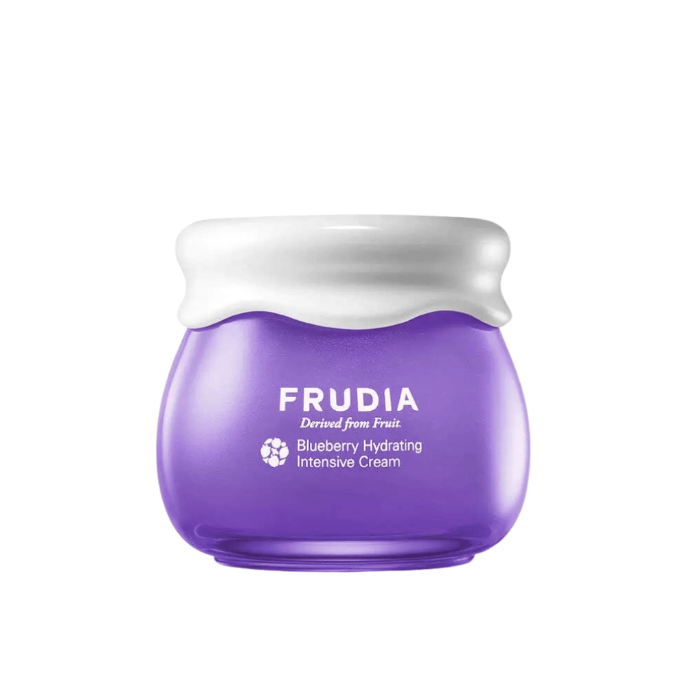 FRUDIA Blueberry Hydrating Intensive Cream – fugtgivende ansigtscreme med blåbærekstrakt, der styrker hudbarrieren og giver langvarig fugt