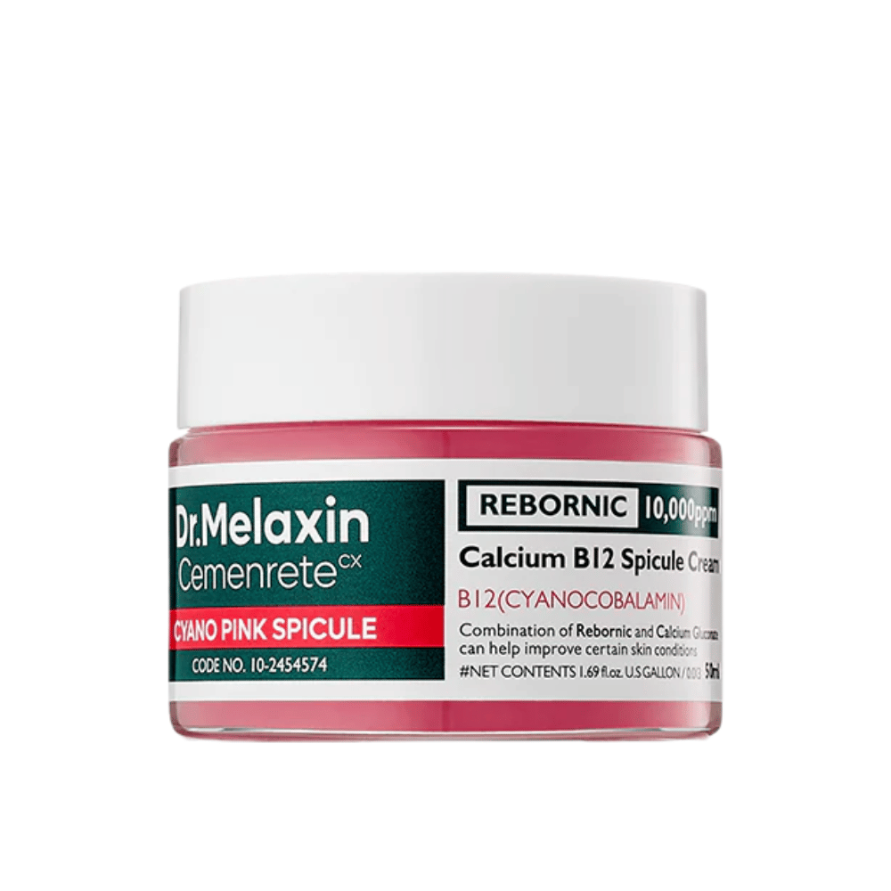 Dr. Melaxin Cemenrete Cyano Pink Spicule Cream – ansigtscreme med vitamin B12 og spicule, som forbedrer hudens elasticitet og glød.