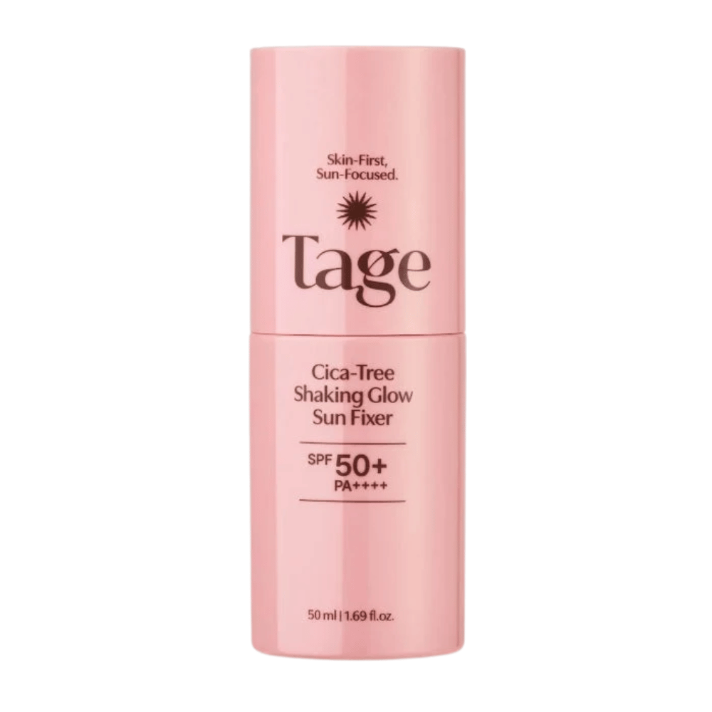 TAGE Cica-Tree Shaking Glow Sun Fixer SPF50+ PA++++ 50 ml – koreansk solbeskyttelse