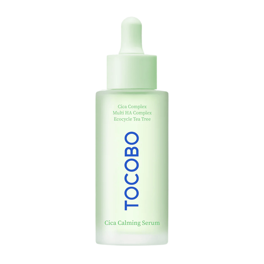 Produktbillede af TOCOBO Cica Calming Serum, vegansk koreansk ansigtsserum med cica-kompleks og hyaluronsyre for rolig, fugtet og afbalanceret hud.