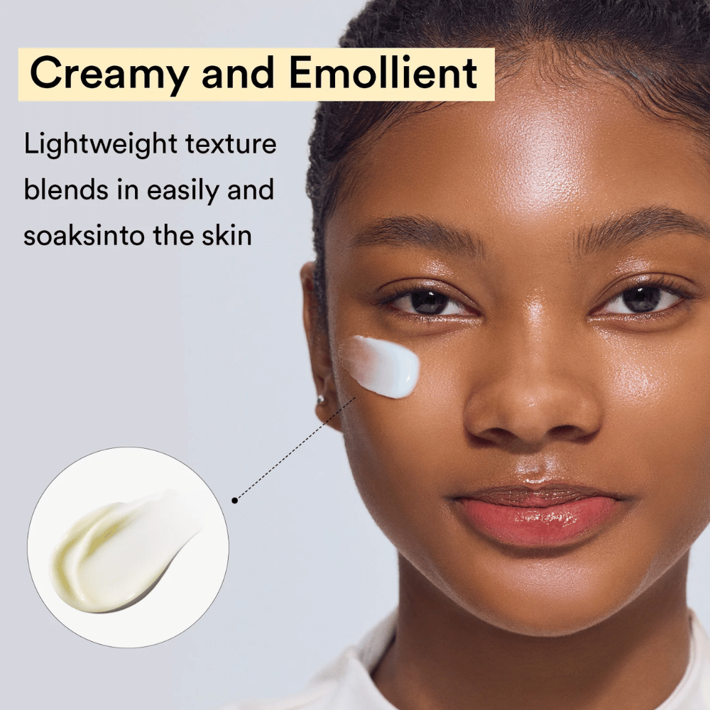 Nærbillede af let, cremet tekstur af Abib Collagen Eye Crème, der smelter hurtigt ind i huden og giver intensiv fugt.