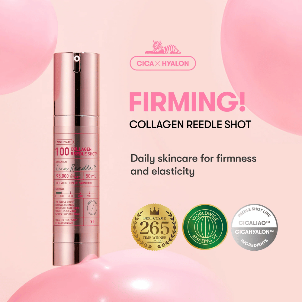 VT Collagen Reedle Shot 100 – prisvindende Cica x Hyalon-serum for spændstighed, fugt og anti-age-effekt.