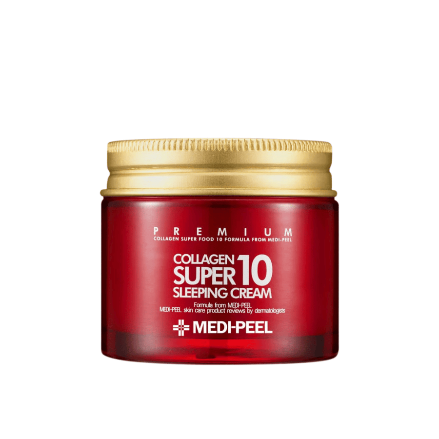 MEDI-PEEL Collagen Super 10 Sleeping Cream – koreansk sleeping cream med kollagen til tør, moden og træt hud.