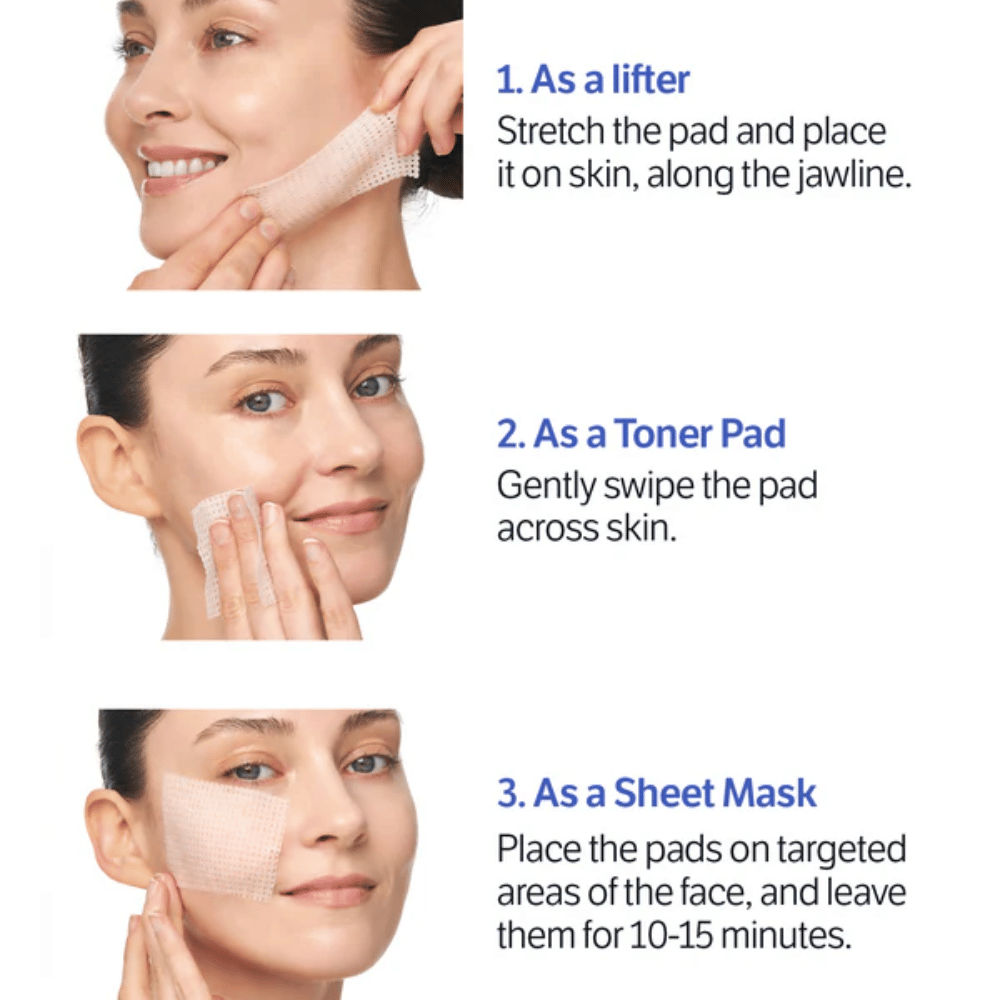 Sungboon Editor Deep Collagen Retinol Pads, som bruges som Sheet mask for at fugte, udjævne hudtonen og reducere fine linjer