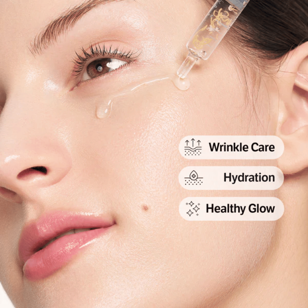 SUNGBOON EDITOR Deep Collagen Silk Peptide Intensive Ampoule – let serum, der absorberes hurtigt og hjælper med at fugte huden samt give en jævnere og mere strålende hudtone.