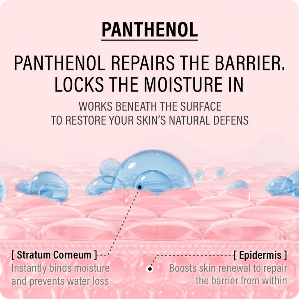 EPII Double Up Cream med panthenol, som fugter i dybden, styrker hudbarrieren og modvirker fugttab i sensitiv hud.
