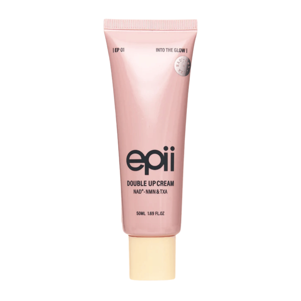 EPII Double Up Cream NAD+, NMN & TXA 50 ml – lysgivende ansigtscreme, der forbedrer hudtone, fasthed og fugt.