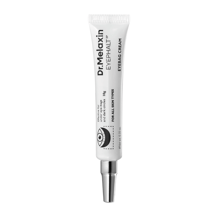 Dr.Melaxin Eyephalt Eyebag Cream til alle hudtyper, som giver intensiv pleje mod mørke rande, hævelser og alderstegn rundt om øjnene