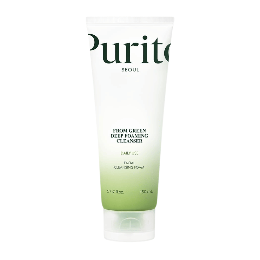 Purito Seoul From Green Deep Foaming Cleanser 150 ml – skummende ansigtsrens til daglig brug