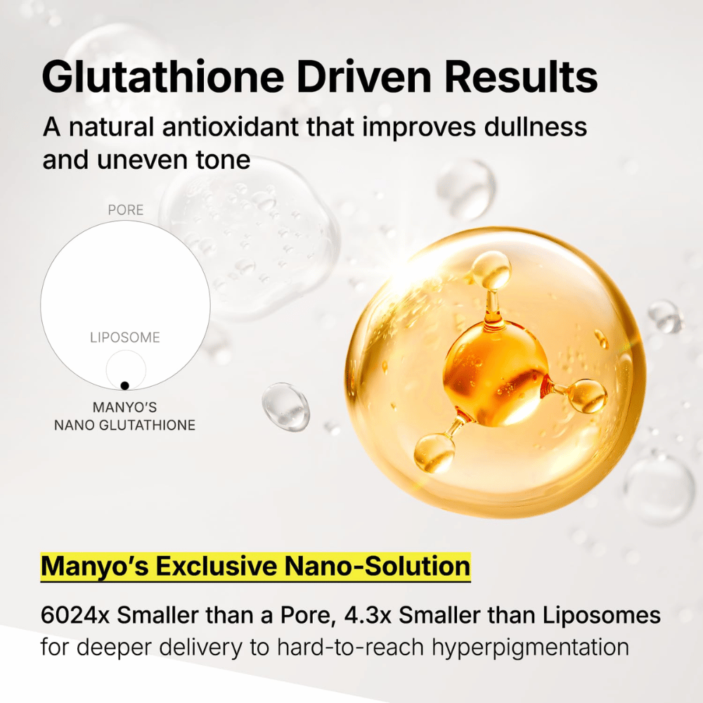 Ma:nyo Glutathione 7 Dark Spot Serum Patch med nano-glutathione til dybdevirkende behandling af mørke pletter og ujævn hudtone