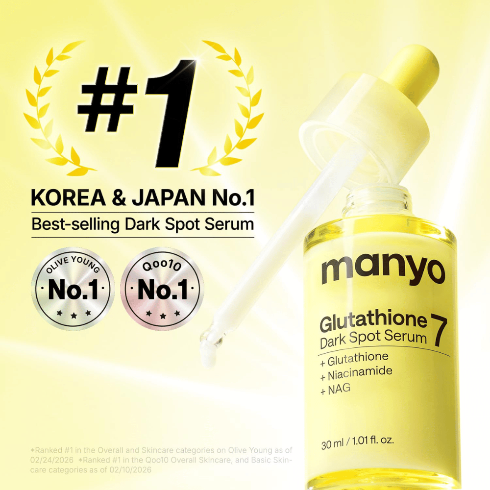 Ma:nyo Glutathione 7 Dark Spot Serum prisvindende serum mod pigmentpletter med glutathione, niacinamide og NAG