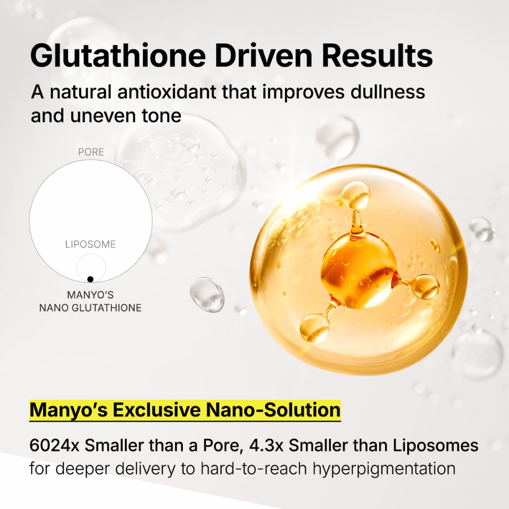 Ma:nyo Glutathione 7 Dark Spot Serum med nano-glutathione til dybdegående behandling af pigmentpletter og gusten hud