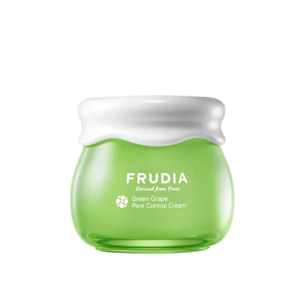 FRUDIA Green Grape Pore Control Cream – poreminimerende ansigtscreme med grøn drueekstrakt til fedtet og kombineret hud.