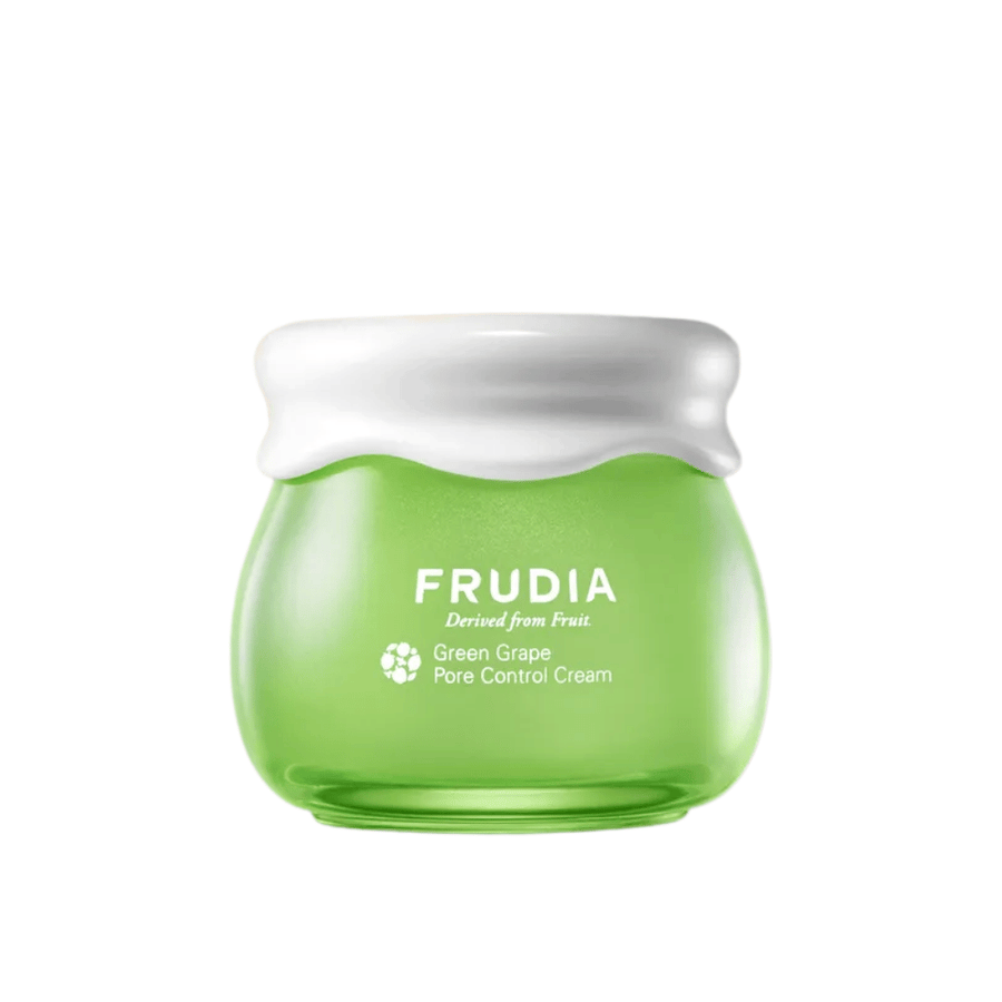 FRUDIA Green Grape Pore Control Cream – poreminimerende ansigtscreme med grøn drueekstrakt til fedtet og kombineret hud.