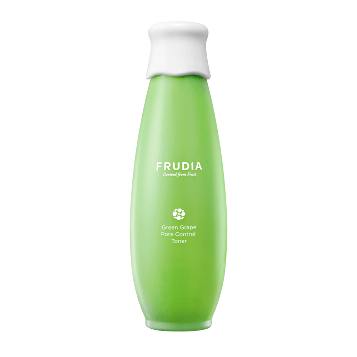 Frudia Green Grape Pore Control Toner – koreansk ansigtstoner med grønt drueekstrakt, der balancerer fedtet hud, minimerer porer og giver en frisk, fugtet og klar hudtone.