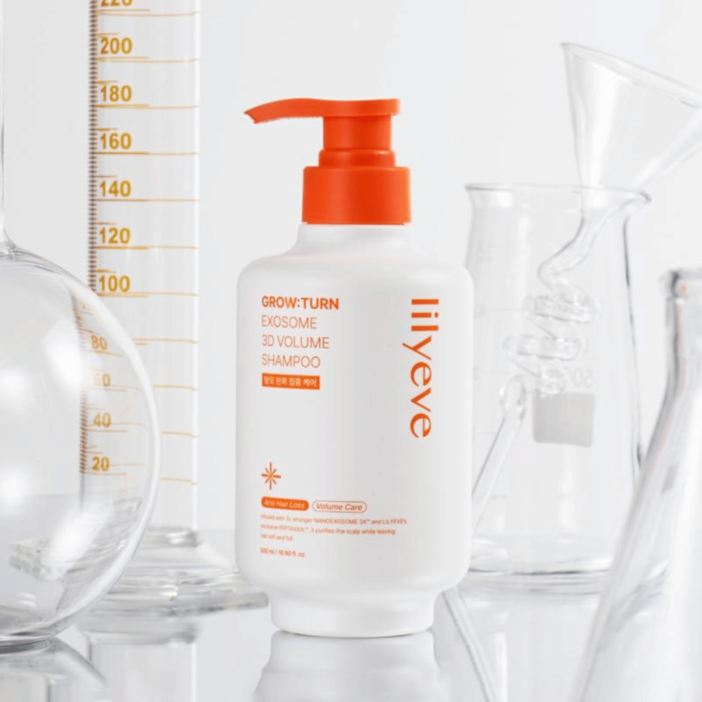 LILYEVE Grow:Turn Exosome 3D Volume Shampoo med eksosomer til fyldigere hår og sund hovedbund