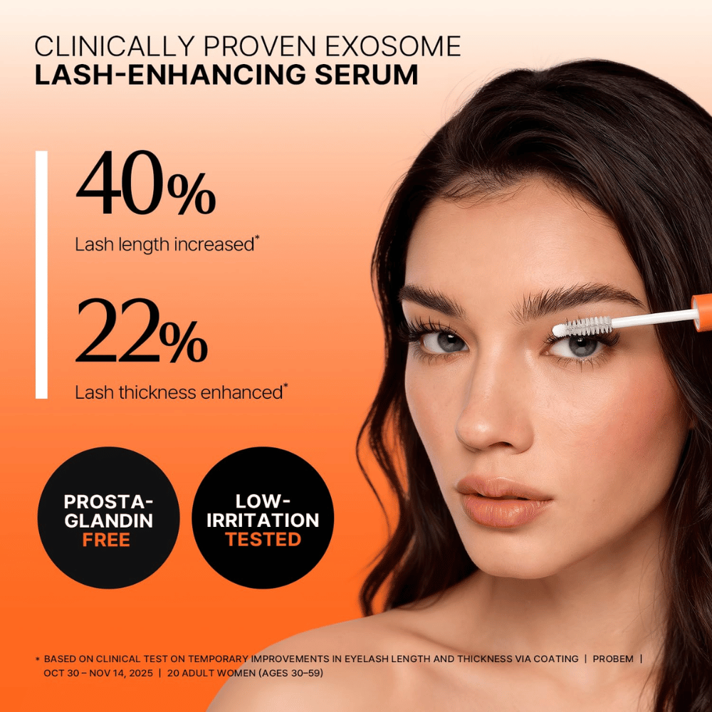 LILYEVE Grow Turn Exosome Dual Lash Serum – klinisk testet øjenvippeserum til længere og fyldigere vipper.