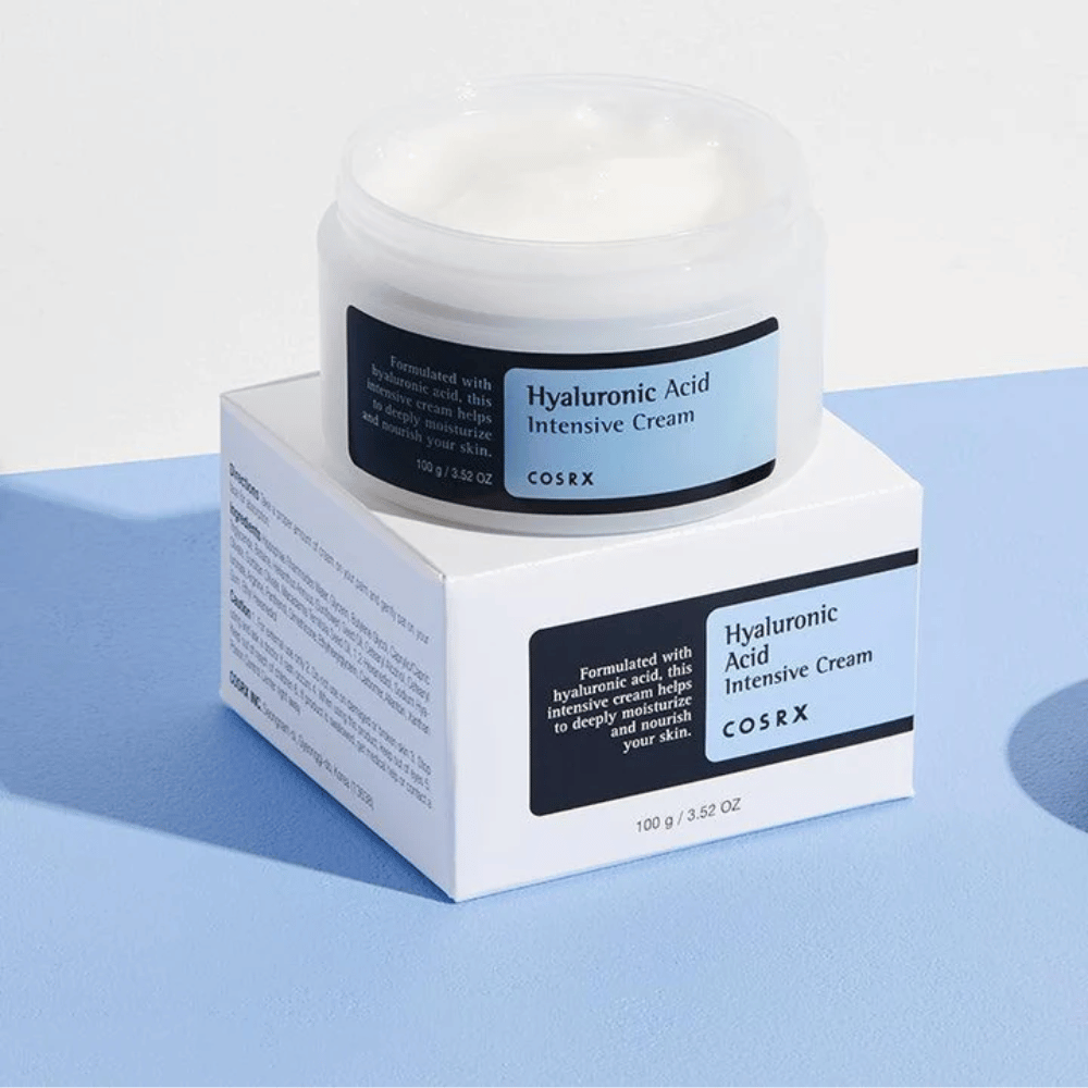 Åben COSRX Hyaluronic Acid Intensive Cream – fugtgivende ansigtscreme med hyaluronsyre til tør og fugtfattig hud