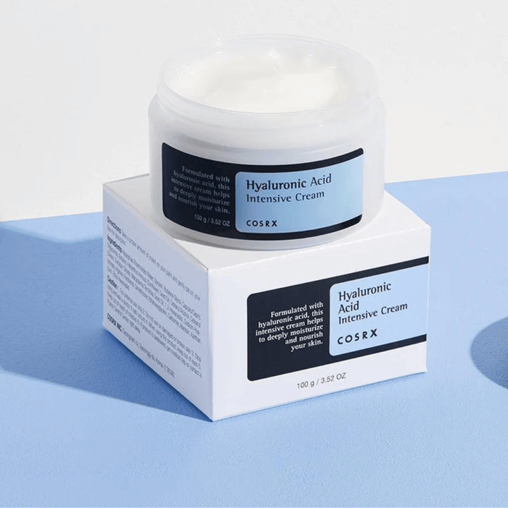 Åben COSRX Hyaluronic Acid Intensive Cream – fugtgivende ansigtscreme med hyaluronsyre til tør og fugtfattig hud