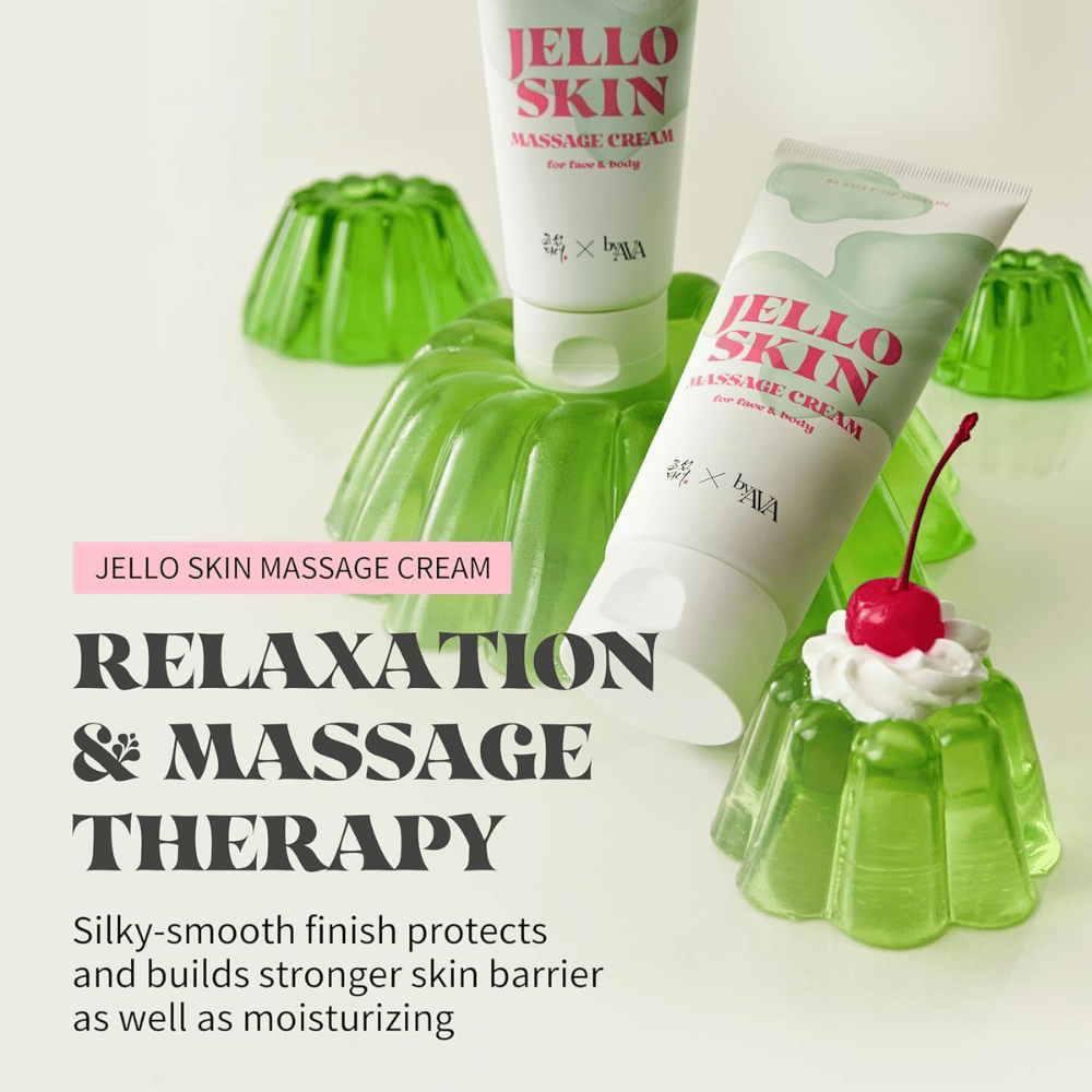 Beauty of Joseon Jello Skin Massage Cream til afslappende ansigts- og kropsmassage, som fugter og styrker hudbarrieren.