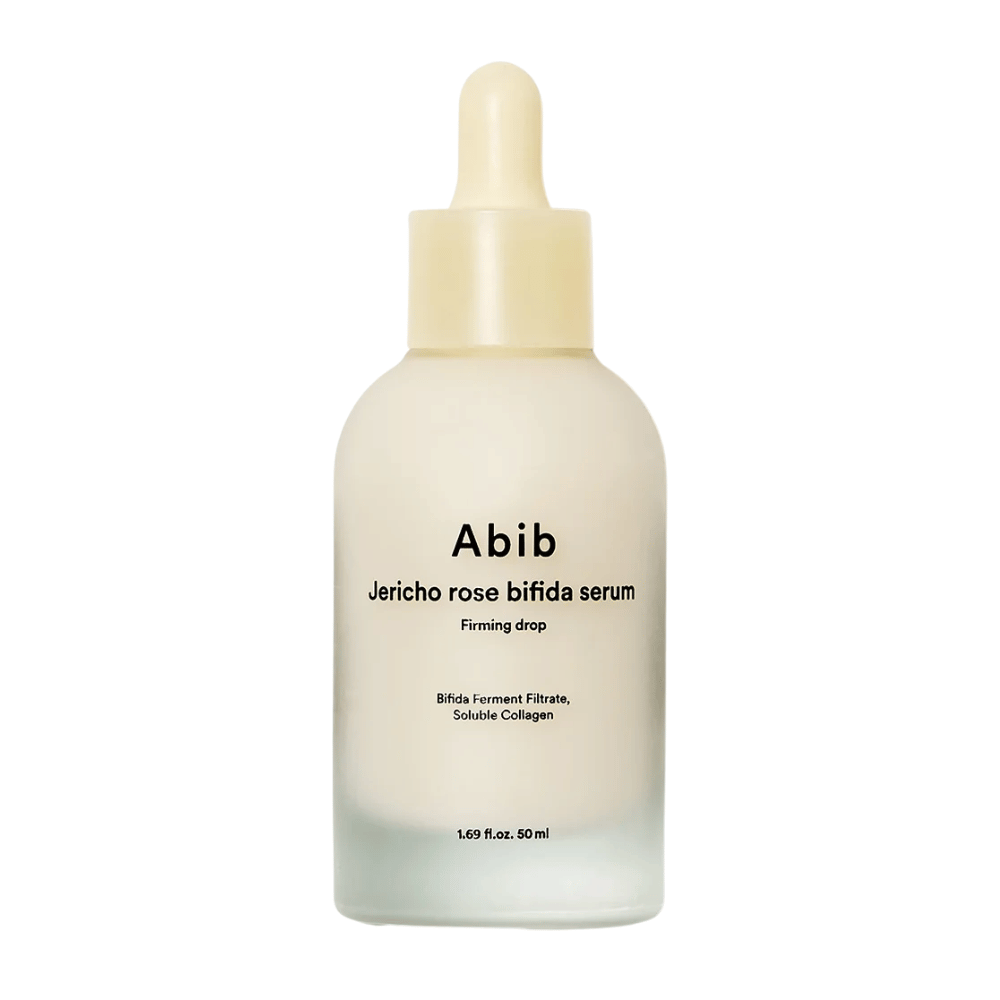 Ren fritlagt produktbillede af Abib Jericho Rose Bifida Serum Firming Drop på lys baggrund.