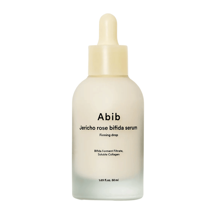 Ren fritlagt produktbillede af Abib Jericho Rose Bifida Serum Firming Drop på lys baggrund.