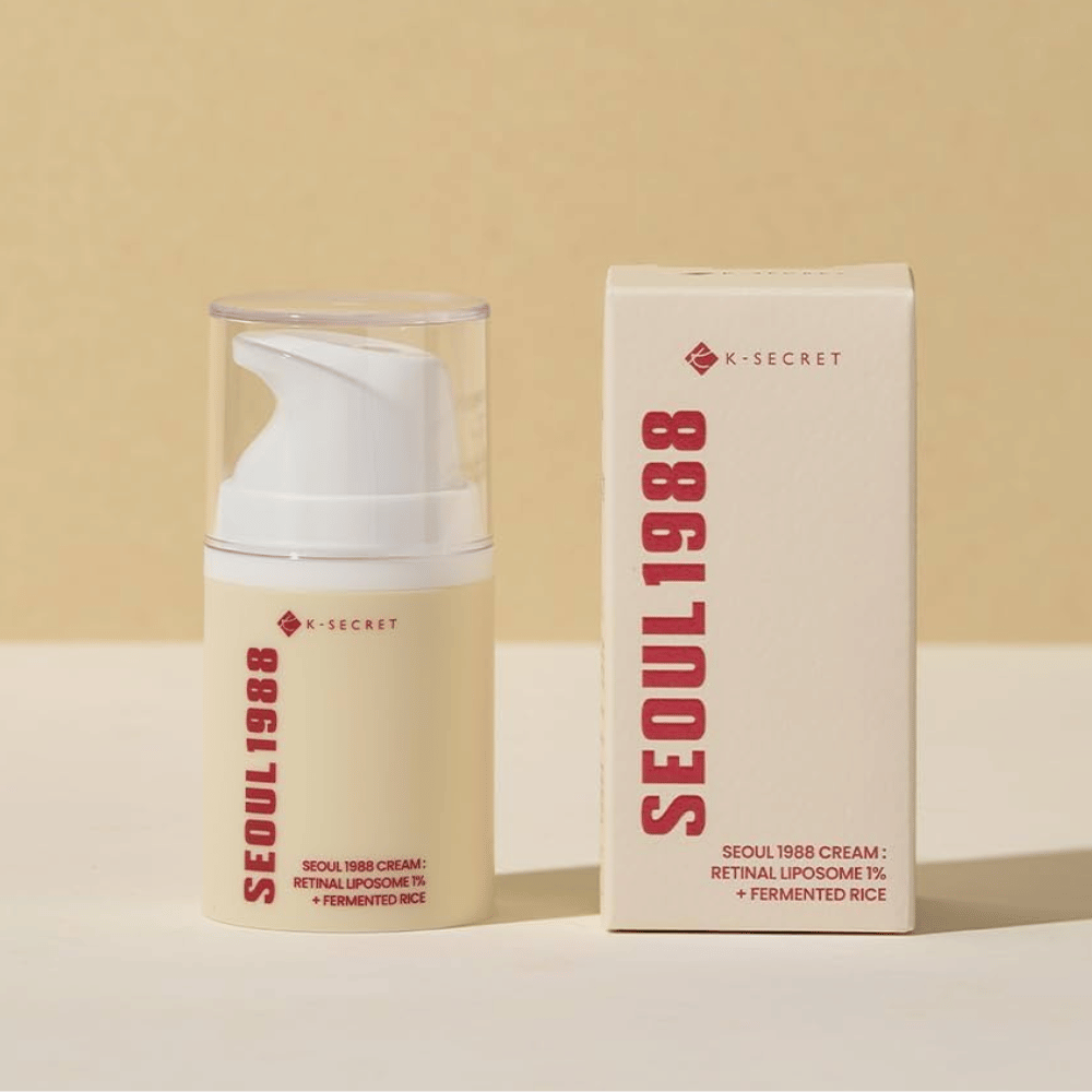Produktbillede med emballage for SEOUL 1988 Cream : Retinal Liposome 1% + Fermented Rice 50ml