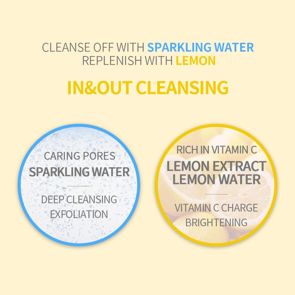 Secret Key Lemon Sparkling Cleansing Foam – renser porer med kulsyreholdigt vand og giver glød med C-vitaminrig citronekstrakt.