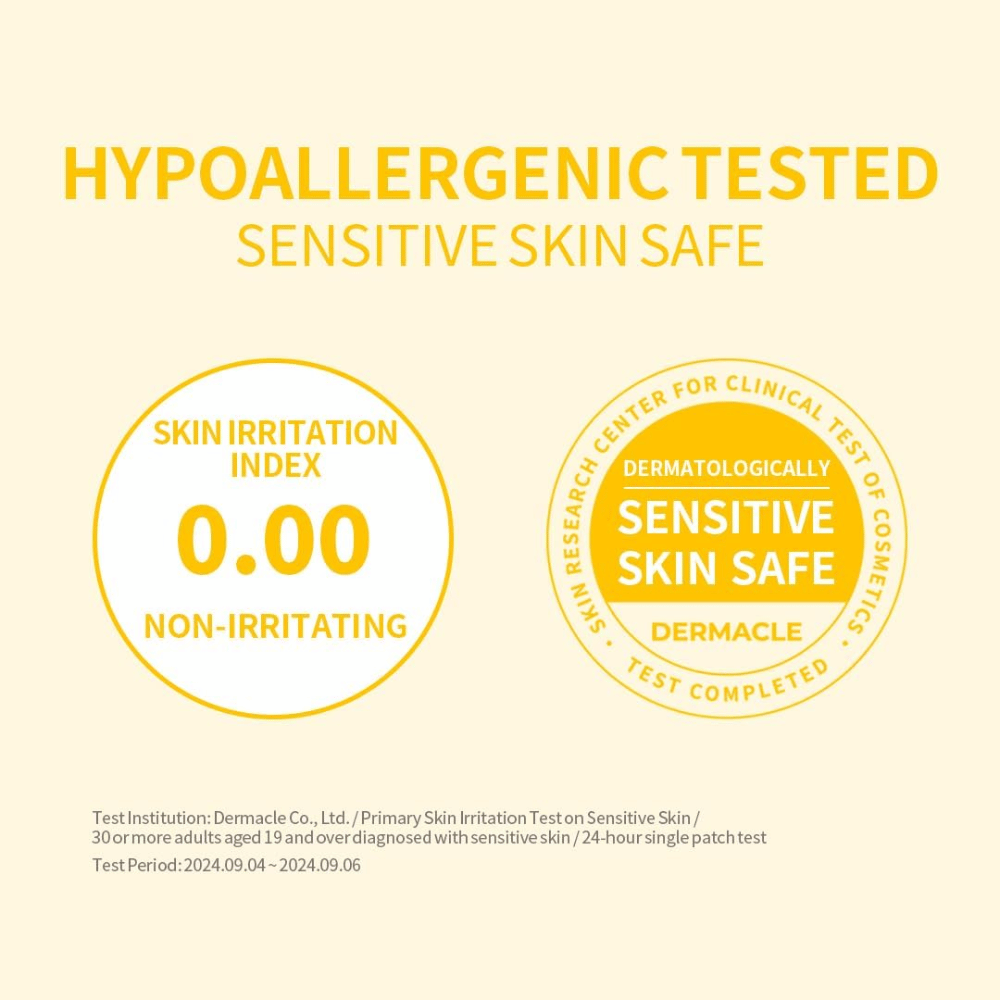 Hypoallergenisk testet Secret Key Lemon Sparkling Cleansing Foam – sikker for sensitiv hud med 0.00 i hudirritationsindeks.