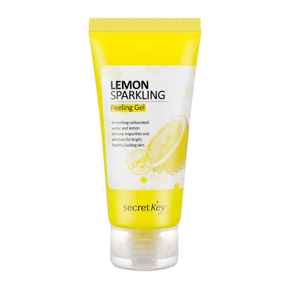 Secret Key Lemon Sparkling Peeling Gel – koreansk peelinggel med kulsyre og citronekstrakt som renser porer og jævner hudtonen.