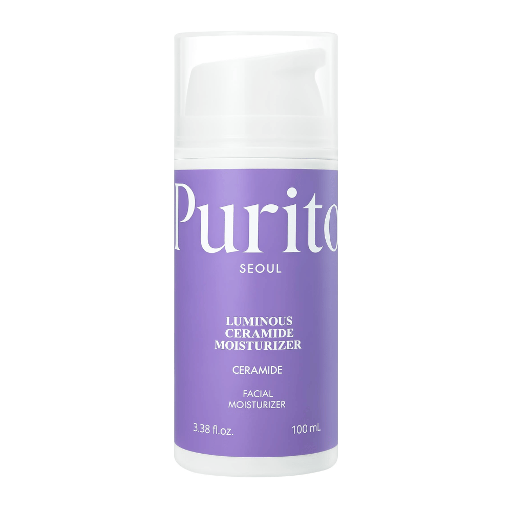 Purito Luminous Ceramide Moisturizer ansigtscreme – fugtgivende ceramidcreme, der hjælper med at styrke hudbarrieren, fugte huden og give en blød, balanceret hud.