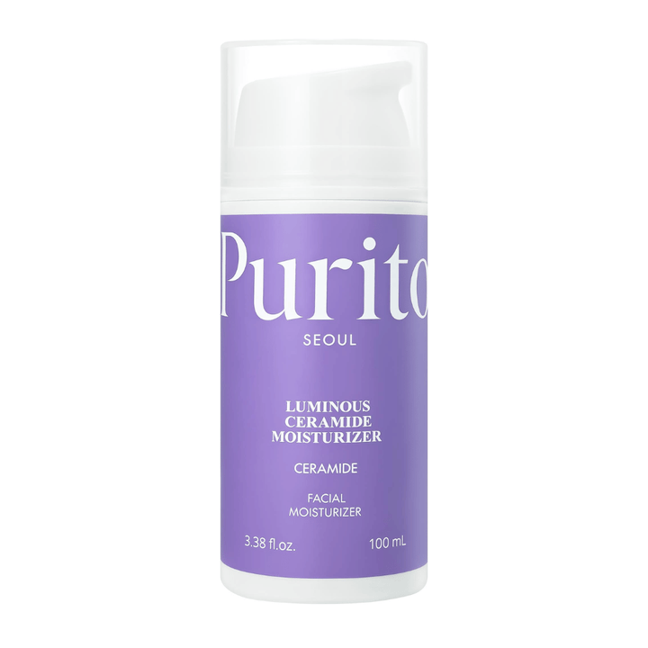 Purito Luminous Ceramide Moisturizer ansigtscreme – fugtgivende ceramidcreme, der hjælper med at styrke hudbarrieren, fugte huden og give en blød, balanceret hud.