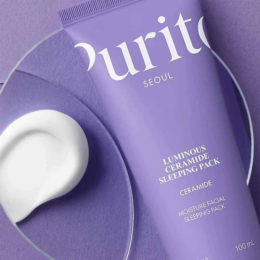 Purito Luminous Ceramide Sleeping Pack 100 ml – ceramide sleeping pack med cremet tekstur til tør og fugtfattig hud