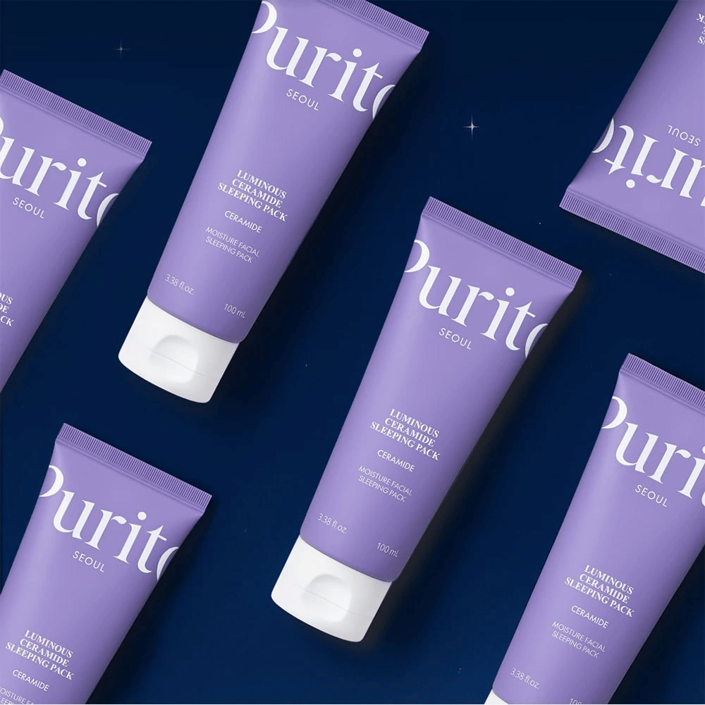 Purito SEOUL Luminous Ceramide Sleeping Pack – fugtgivende natmaske med ceramider som styrker hudbarrieren og giver glød